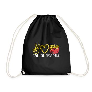 Macaroni Cheese Lover Mac And Cheese - Drawstring Bag - black - Front