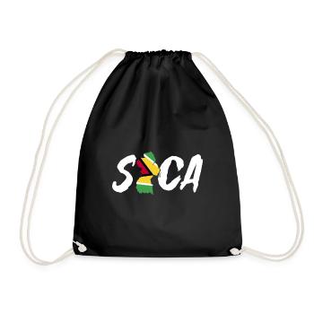 Guyana Flag Guyanais Guyanais - Sac de sport léger - noir - Devant