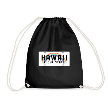 Hawaii Aloha State - Drawstring Bag - black - Front