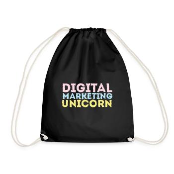 Unicorn Digital Marketing Cadeau LGBTQ - Sac de sport léger - noir - Devant