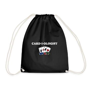 CARD I OLOGIST Drôle De Poker Humour Joueur de Poker - Sac de sport léger - noir - Devant