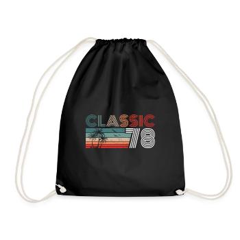 45 Year Old Birthday 2023 Classic 1978 45 Birthday - Turnbeutel - Schwarz - Vorne