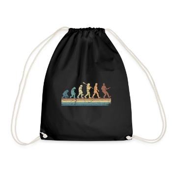 Human Evolution Guitar Band Retro Vintage - Sac de sport léger - noir - Devant