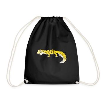 Léopard Gecko Lézard Reptiles Herpétologiste - Sac de sport léger - noir - Devant