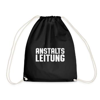 Anstaltsleitung - Turnbeutel - Schwarz - Vorne