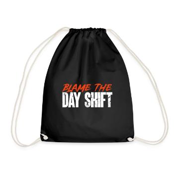 Night Shift Nurse - Drawstring Bag - black - Front