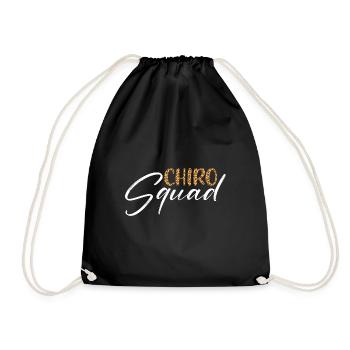 Chiro Squad - Chiropractor Chiropractic Assistant - Turnbeutel - Schwarz - Vorne