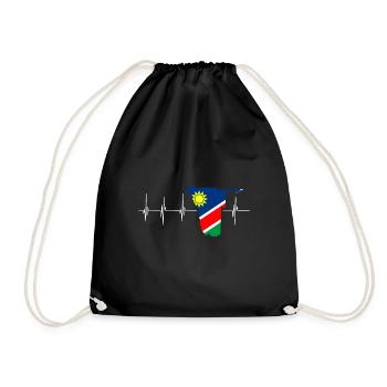 Namibia Afrika Shirt Geschenkidee - Turnbeutel - Schwarz - Vorne