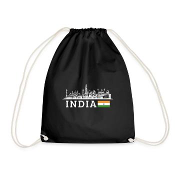 Inde - Sac de sport léger - noir - Devant