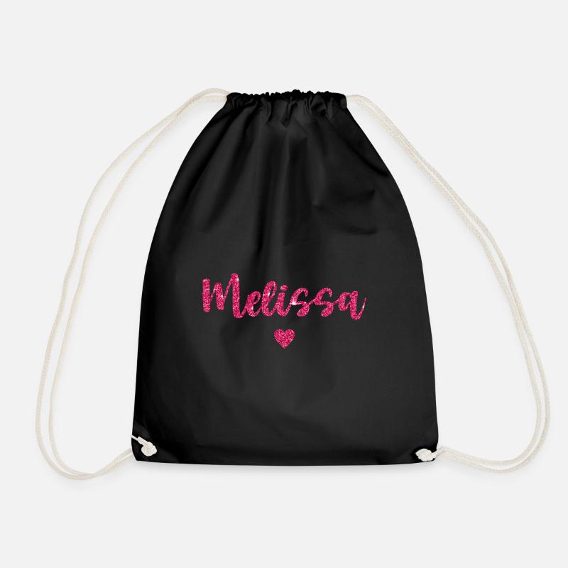 Melissa Herz Pink - Turnbeutel - Schwarz