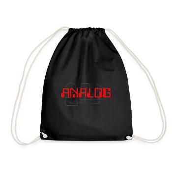 Analog better design - Turnbeutel - Schwarz - Vorne