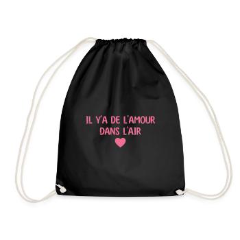 L’amour célébration fête de la Saint Valentin ! - Sac de sport léger - noir - Devant