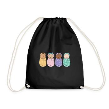 Nurse Baby Maternity Nurse - Drawstring Bag - black - Front