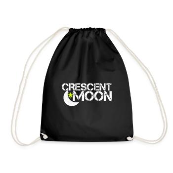 Crescent Moon - Drawstring Bag - black - Front