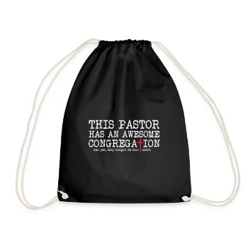 ecclésiastique d’église ce pasteur a un impressionnant - Sac de sport léger - noir - Devant