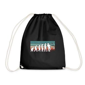 Fishing Evolution Dad Fisherman for Father's Day - Turnbeutel - Schwarz - Vorne