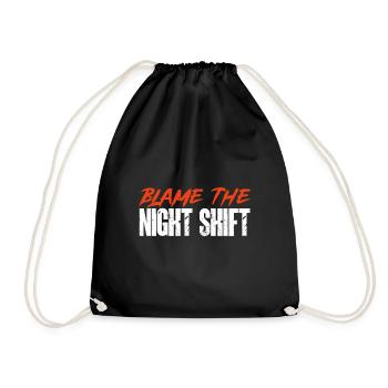 Infirmière de nuit - Sac de sport léger - noir - Devant