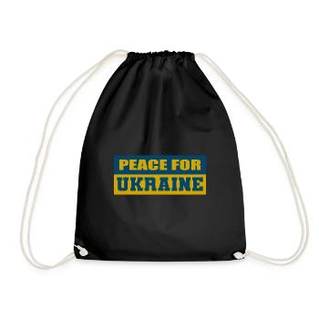 Peace for Ukraine Peacemaker Poison - Drawstring Bag - black - Front