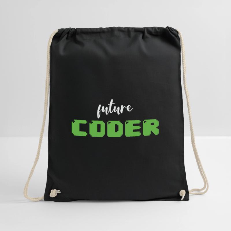 Future Coder Nerdy Programming Drawstring Bag