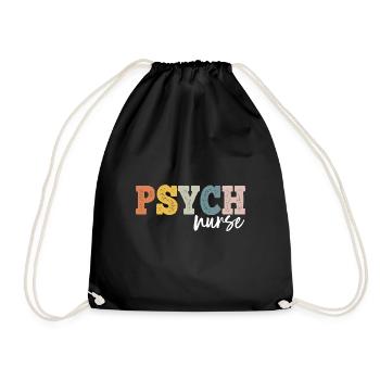 Psych Nurse Dialysis Nursing RN - Turnbeutel - Schwarz - Vorne