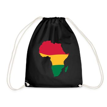 afrika - Turnbeutel - Schwarz - Vorne