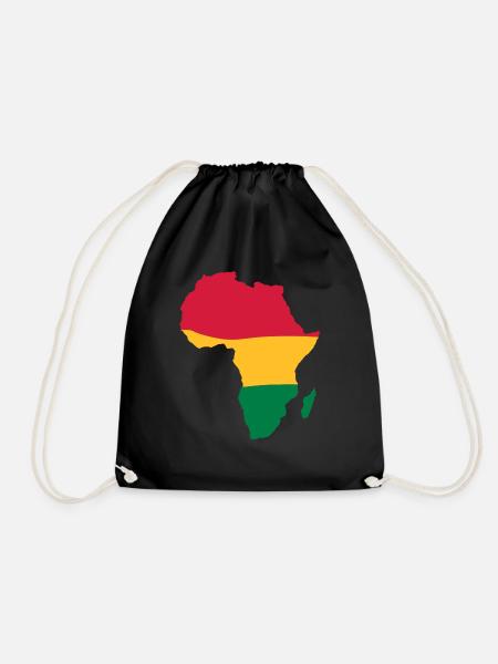 afrika - Turnbeutel - Schwarz