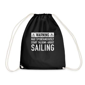 Fun Sail Geschenk: Bestellen Sie hier - Turnbeutel - Schwarz - Vorne
