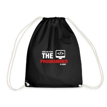 Avez-No Fear The Programmer Is Here - Sac de sport léger - noir - Devant
