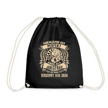 Signe du zodiaque vierge - est parfait - DE - Sac de sport léger - noir - Devant