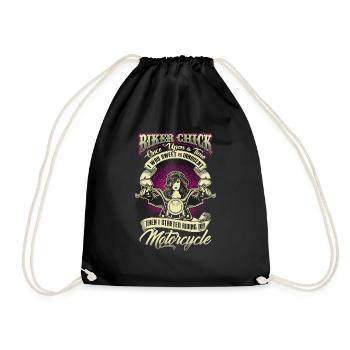 Biker Chick - Once Upon A Time - EN - Drawstring Bag - black - Front