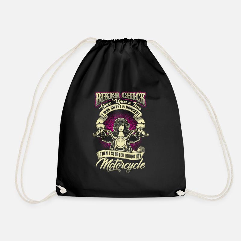 Biker Chick - Once Upon A Time - EN - Turnbeutel - Schwarz