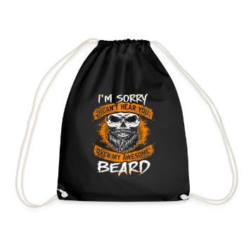 My awesome beard - EN - Sac de sport léger - noir - Devant