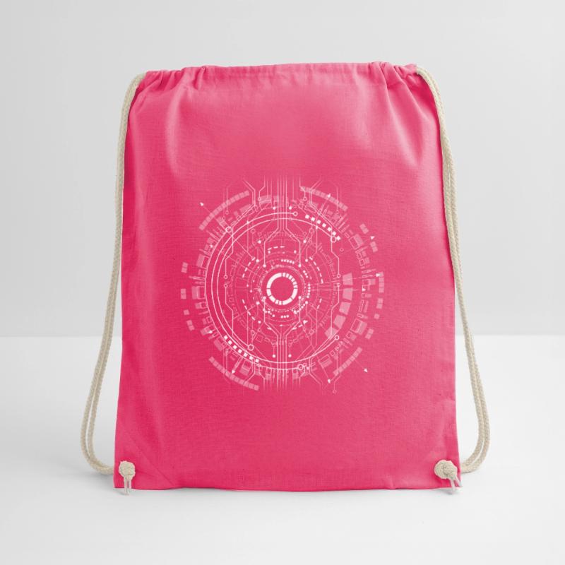 computer board core cpu pc code program nerd lo Drawstring Bag