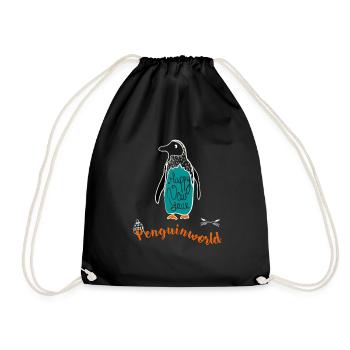 Pingouin new year hiver froid pingouin Gel neige - Sac de sport léger - noir - Devant