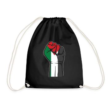 Palästina Faust Geschenk Gaza Streifen Patriot - Turnbeutel - Schwarz - Vorne