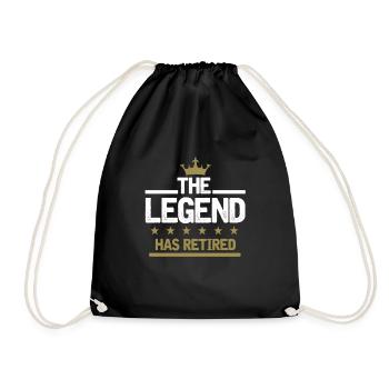 Une légende est une idée cadeau à la retraite - Sac de sport léger - noir - Devant