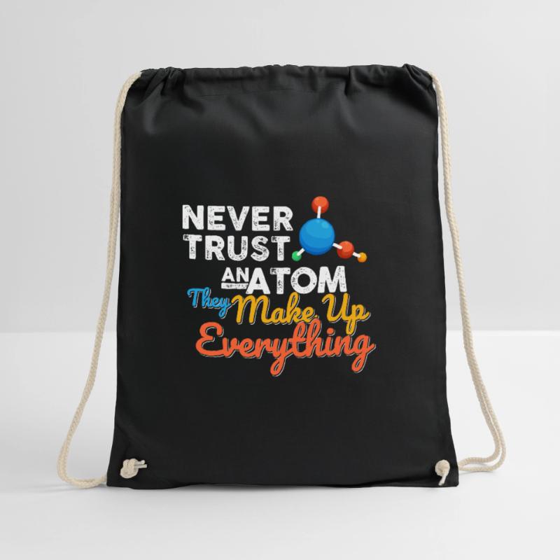 Science Chemistry Math Physics Nerd Atom Drawstring Bag