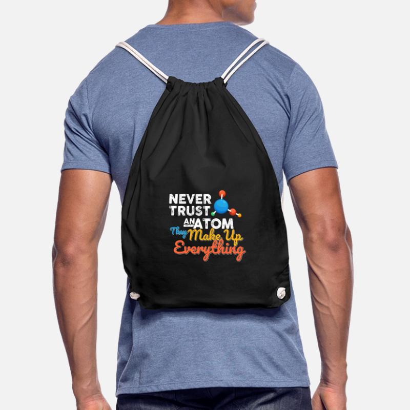 Science Chemistry Math Physics Nerd Atom Drawstring Bag