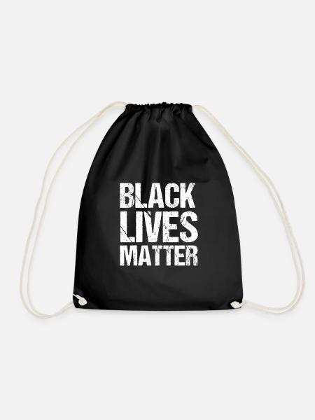 Black Lives Matter - Gift - Shirt - Turnbeutel - Schwarz