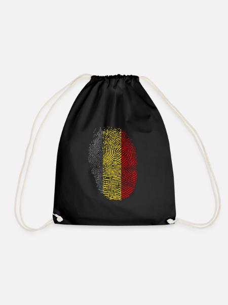 Belgium - Drawstring Bag - black