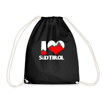 Chemise I love Südtirol - cadeau Südtirol - Sac de sport léger - noir - Devant