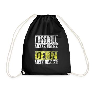 Bern Fußball Club Fan Shirt Design als Geschenk - Turnbeutel - Schwarz - Vorne