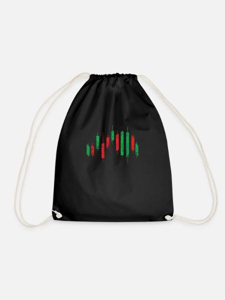 Börse Aktien Kapitalmarkt Geld Wall Street Trading - Turnbeutel - Schwarz