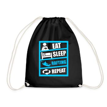 Boating Water sports rafting - Drawstring Bag - black - Front
