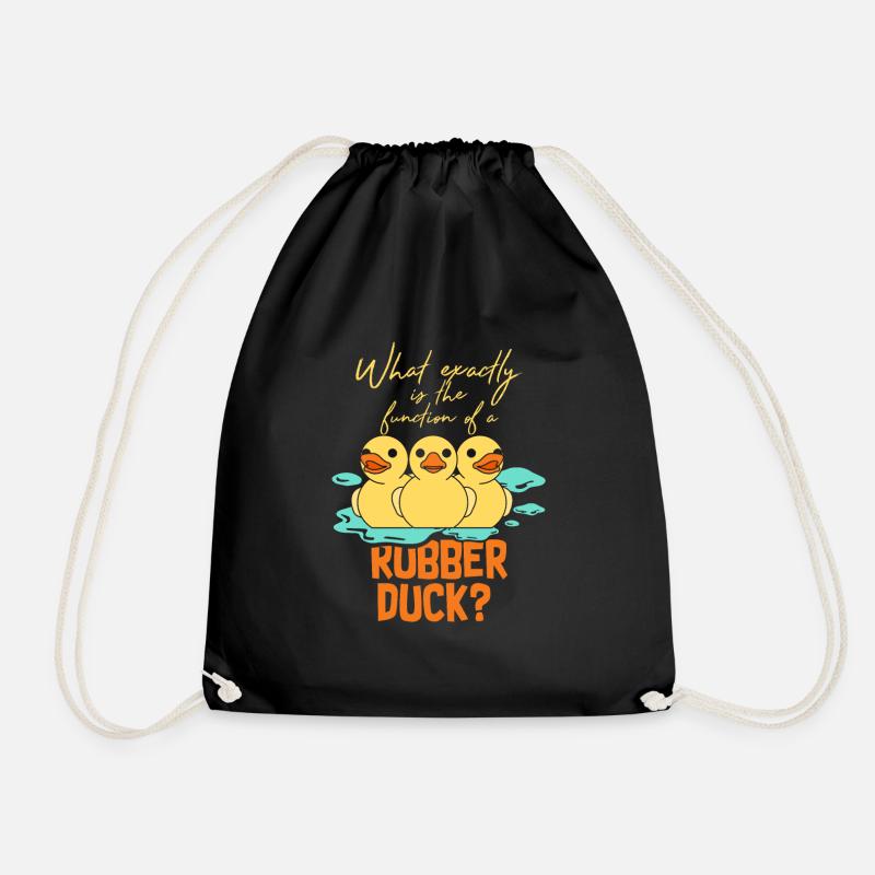 Ente Enten Schnabeltier Tier Schnabel Geschenk See - Turnbeutel - Schwarz