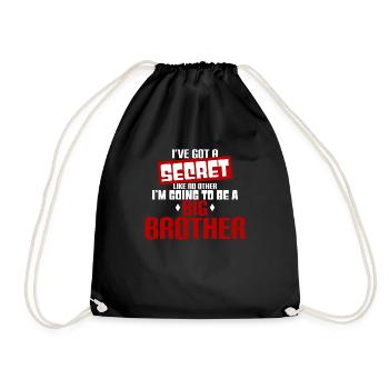 Big Brother, Men, Boys, Guys - Drawstring Bag - black - Front
