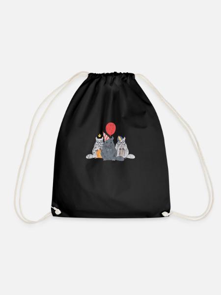 Chinchilla Comic Nagetier Hase Maus Party Geschenk - Turnbeutel - Schwarz