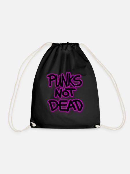 punks not dead - Turnbeutel - Schwarz