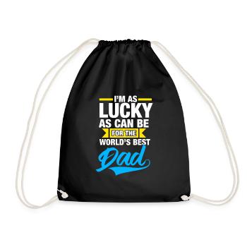 World's Best Dad - Drawstring Bag - black - Front