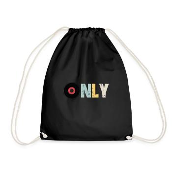 Vinyl only - Drawstring Bag - black - Front